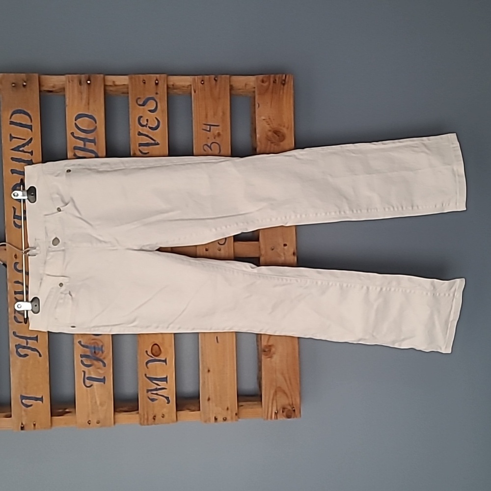 LOFT White bootcut jeans